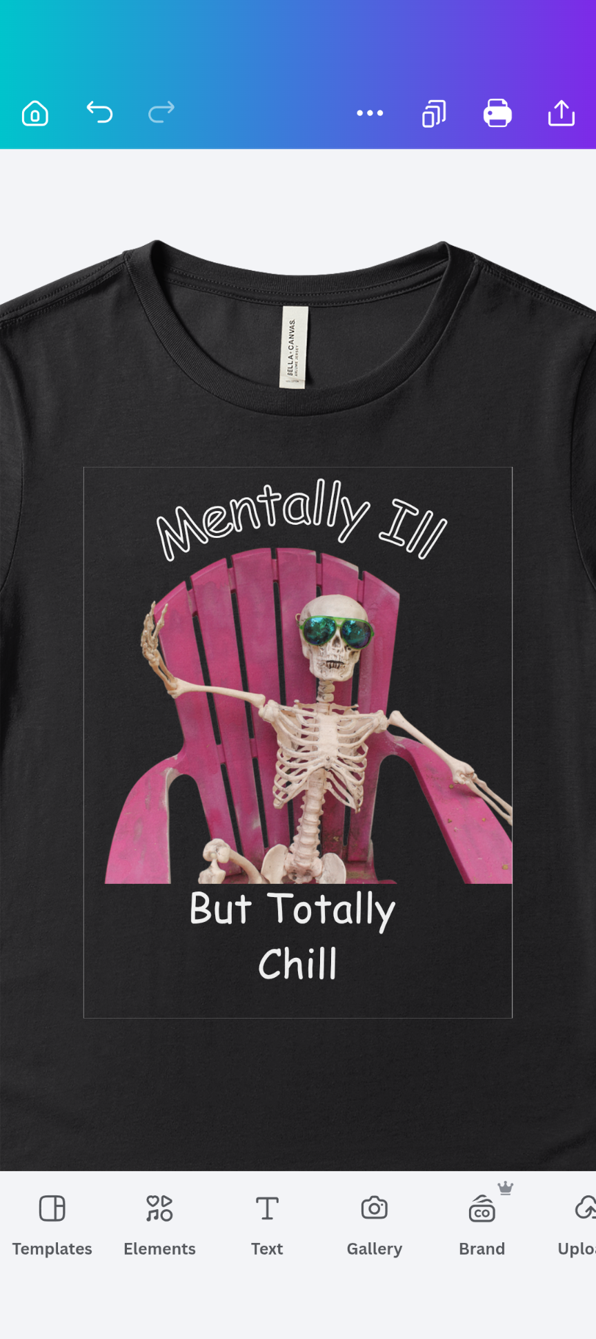 Mentally Ill but totally chill T-shirt